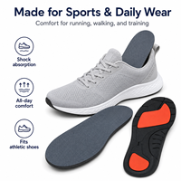 Semelles intérieures pour chaussures de sport, pour hommes et femmes, en EVA, absorbant les chocs, coussinets de soutien pour le talon et l'avant-pied, respirants, évacuant l'humidité, confortables
