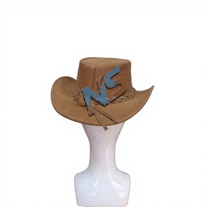 Chapeau de cowboy marron unisexe adulte 56-58CM décontracté pour l'extérieur printemps automne avec broderie de perles et impression par transfert par sublimation NABTAY SPORTS - Product Image 2