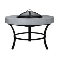 Support en métal Simple et classique et Table de foyer MGO, grille de cheminée, barbecue au charbon de bois, meubles d'extérieur avec Table de foyer