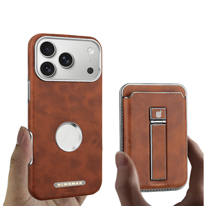 Fundas Magnéticas de Piel Sintética para Teléfono Móvil con Ranuras para Tarjetas y Soporte Protector para iPhone 17 14 15 16 Pro Max, Gran Venta - Product Image 1