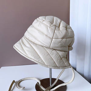 Chapeau de pêcheur d'hiver en coton à pinces pour femmes, <span class=keywords><strong>dos</strong></span> ouvert, mode froide. - Product Image 3