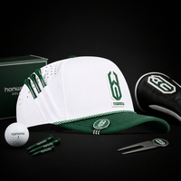 Casquette de golf et de baseball unisexe légère, perforée à découpe laser, avec logo personnalisé OEM, pour le sport, la course et le cyclisme, en tissu Oxford à pois