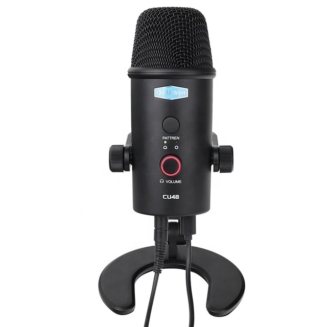 ALCTRON CU48 USB Condenser Gooseneck Microphone Light-Weight with Omni-Directional Polar Pattern for Studio Recording & Speeches