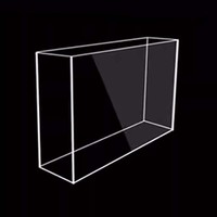 Boîte de rangement en acrylique transparente sur mesure pour usine, boîte de présentation, boîte de rangement de bureau, boîte cadeau de fin d'année