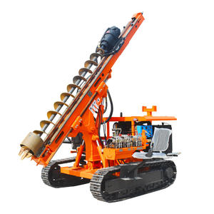 โรงงานผลิตเครื่องตอกเสาไฟฟ้าโซลาร์เซลล์ จัดจำหน่ายโดยตรง หลายขนาด สำหรับงานวิศวกรรมโซลาร์เซลล์บนภูเขา เจาะเสาไฟฟ้าโซลาร์เซลล์ขนาดเล็ก - Product Image 1