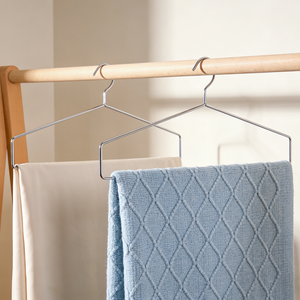 Appendiabiti extra lungo da 55 cm in acciaio inossidabile antiscivolo <span class=keywords><strong>per</strong></span> trapunte, coperte, asciugamani e capi di abbigliamento di grandi dimensioni - Product Image 3