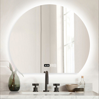 CF BLM1021 50/60/70/80/90/100cm Demi-Lune Miroir Led Sans Cadre Personnalisé Miroir de Bain Mural avec Éclairage Intelligent
