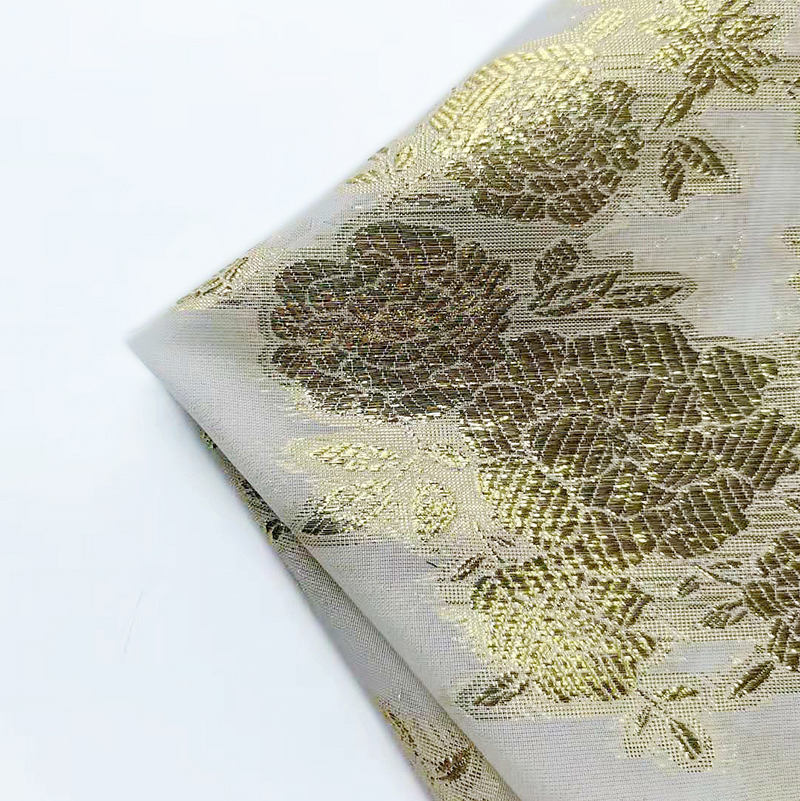 2021 Hot Selling 75D Chiffon Embroidery Shiffon Material Pure Shiny Metal Sequin Chiffon Fabric For Saree Scarf