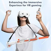 Accessoire de Jeux de Tir en Réalité Virtuelle Amélioré : Crosse de Fusil pour Manette Meta Quest 3/3s, Idéal Cadeau de Noël
