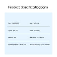 Servomoteur métallique sans balais KINGMAX pour avion RC avec modèle de direction KM0950MD pour les passionnés d'avions télécommandés