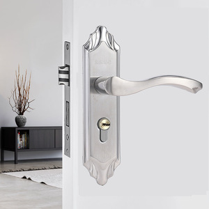Cerradura de Palanca HANGQING de Acero Inoxidable para Puerta Interior, Lengüeta Simple o Doble, Desbloqueo con Llave de Aleación de Zinc, Duradera - Product Image 3