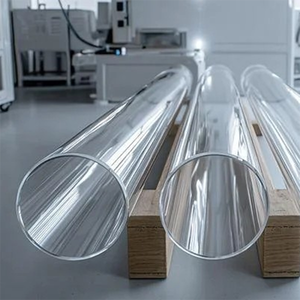 <span class=keywords><strong>Tube</strong></span> <span class=keywords><strong>en</strong></span> quartz/cylindre <span class=keywords><strong>en</strong></span> <span class=keywords><strong>verre</strong></span> de <span class=keywords><strong>grande</strong></span> diamètre, <span class=keywords><strong>longueur</strong></span> personnalisée HT 1000~3000 mm - Product Image 1
