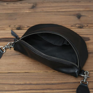 Sac à bandoulière en cuir de vache véritable Andong pour femmes, sacs de poitrine en cuir de vache, poche pour téléphone - Product Image 4