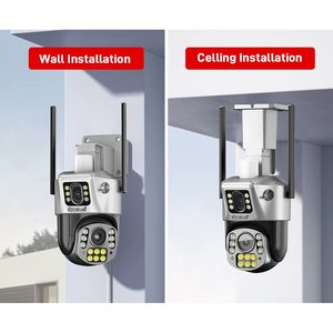 JideTech 2MP 4G ab çift Lens PTZ güvenlik kamera desteği iki yönlü ses AI insan algılama ve üç gece görüş modları - Product Image 6