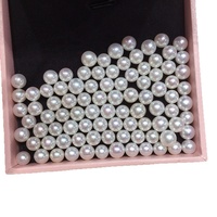 Perles naturelles de 5 à 7 mm de taille avec un lustre parfait, perles d'eau douce rondes, perles naturelles en vrac