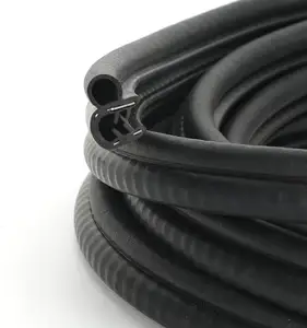 10Ft Car Door Seal Strip with Top Bulb PVC Plastic Trim with EPDM Rubber Seal Car Door Seal Strip Trim Rubber