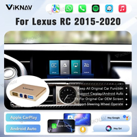 Caja de interfaz Viknav Linux para Lexus RC 2015-2020, decodificador inalámbrico CarPlay Android, navegación GPS automática, pantalla de radio original del coche