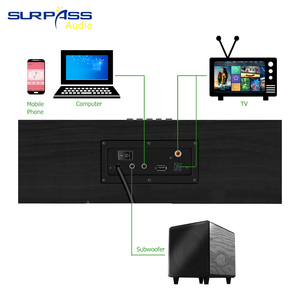 SP-AH90 Miglior <span class=keywords><strong>Soundbar</strong></span> in Legno con Subwoofer 30W Wireless Bluetooth Attivo Sistema Home Theater da Scrivania <span class=keywords><strong>per</strong></span> <span class=keywords><strong>TV</strong></span> - Product Image 4