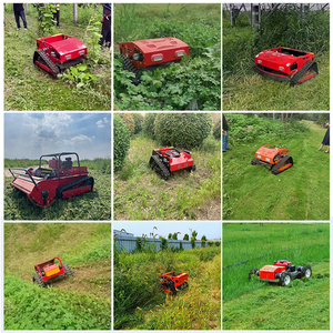 Machine de découpe de gazon tout terrain approuvée CE EPA Chenilles en caoutchouc pour l'agriculture Télécommande Robot tondeuse à gazon - Product Image 4