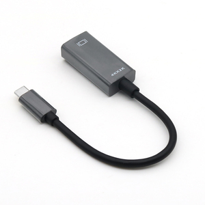 25cm 4K Type C vers <span class=keywords><strong>HDMI</strong></span> Adaptateur USB 3.1 USB-C <span class=keywords><strong>USBC</strong></span> vers <span class=keywords><strong>HDMI</strong></span> Convertisseur de câble mâle vers femelle Compatible pour ordinateur de bureau - Product Image 1