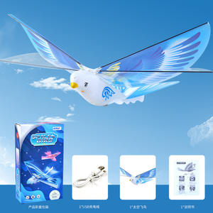 Afstandsbediening Vogel Vliegende Speelgoed Simulatie Fladderende Vogel Vrede Duif Elektrische Vliegmachine Volg Me Gesimuleerd Dier - Product Image 3