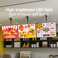 Boîte lumineuse publicitaire LED murale suspendue à livraison rapide personnalisée pour les restaurants, les magasins, les bars, les hôtels, les centres commerciaux, les spas de massage