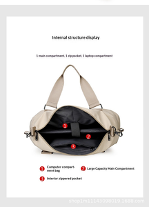 Sac de voyage unisexe, sac à bagages, sac de voyage d'affaires, sac bandoulière pour touristes, grande capacité, sac à bandoulière pour bagage à main - Product Image 5