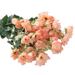 2024 vente en gros artificielle vraie touche coquelicot 5 têtes soie anémone fleur - Product Image 3