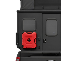 Nouveau camping-car coulissant noir mat 2026 pour pick-up, avec support de réservoir de carburant, pour Ford F-150 Raptor