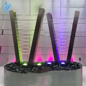 Stainless Steel Harp Fountain Customized Indoor Artificial Rain <strong>Fall</strong> <strong>Water</strong> Feature <strong>Water</strong> Curtain for Garden <strong>Backyard</strong> Hotel - Product Image 1