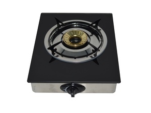 Vetro temperato Doppio Bruciatore Piano Cottura A <span class=keywords><strong>Gas</strong></span> della fabbrica di Zhongshan - Product Image 2