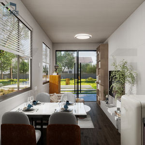 高級 20フィート 40フィート カスタムレイアウト プレハブ式木製モジュラーコンテナハウス・オフィス 2〜3ベッドルーム付き - Product Image 4