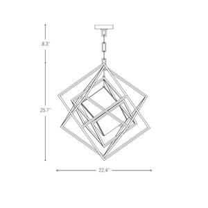 Modern Luxury Iron Reading Hotel Lamp Chandeliers Cube Iron Art Glass Box <b>Pendant</b> Light for Living Room Geometry Lamp - Product Image 2