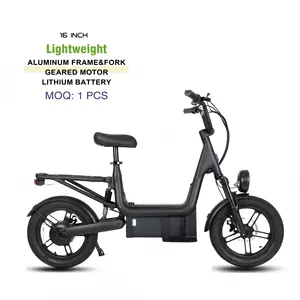 Hete Verkoop 350W 500W Bromfiets Scooter Elektrische Bromfiets Elektrische Motorfiets Voor Volwassenen