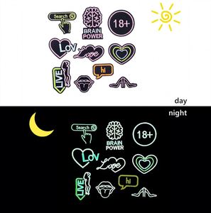 New Design Iron on Funny Embroidery Noctilucence Smile Patch for Clothing - Product Image 6