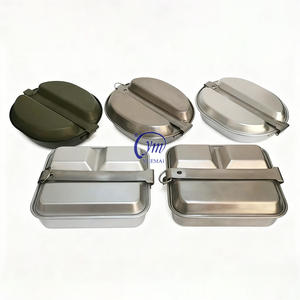 Kit da Campeggio Portatile USA, Scatola per il Pranzo Tattica in Acciaio Inox 304 - Product Image 4
