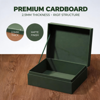Boîte rigide à rabat magnétique, emballage en carton recyclable imprimé sur mesure pour bijoux, montres, petits accessoires électroniques