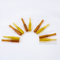 Ampoules en verre ambré transparent de 3 ml Homay en gros, flacons d'ampoules pharmaceutiques pour l'emballage pharmaceutique