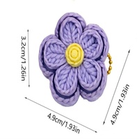 Jouet anti-stress portable en forme de fleur tricotée imprimée en 3D pour adultes et adolescents, pour soulager l'anxiété, la concentration et l'ennui
