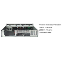 Boîtier de serveur rackable 2U à profondeur réduite, bon prix, châssis PC industriel, fabrication sur mesure en tôle, OEM