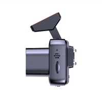 Kamera dasbor mobil 1080P, kamera mobil Manual HD DVR 3 lensa kamera dasbor Mini DVR mobil kotak hitam layar sentuh