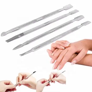 3Pcs Rvs Cuticle Nail Art <span class=keywords><strong>Pusher</strong></span> Spoon Cleaner Manicure Pedicure Gereedschap Set <span class=keywords><strong>Kit</strong></span>