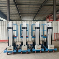 Échelle élévatrice portable en alliage d'aluminium de 4, 6, 8 et 10 m pour les travaux en hauteur sur sites étroits