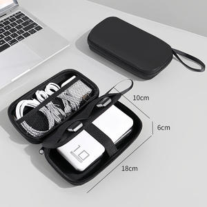 Bolsa de almacenamiento digital, organizador portátil de 18x10x6cm para viajes, accesorios de datos y cables, estuche de nailon - Product Image 1