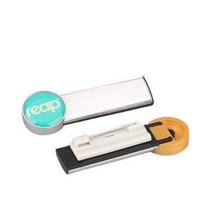 Gặt hái Trung Quốc nhà máy sản xuất an toàn <span class=keywords><strong>Pin</strong></span> Tên huy hiệu withepoxy Dome cá nhân Logo tùy chỉnh tên tag với tên giấy trong kho - Product Image 1