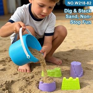 Set di 27 stampi per scavare nella sabbia, giocattolo da spiaggia personalizzato, adatto ai bambini per giocare sulla spiaggia e divertirsi, un giocattolo educativo. - Product Image 5