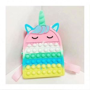 TOYSRUNNER <b>Children</b> for Beauty Fidget Toy Eco-friendly Nylon Multicolor Fashion School <b>Backpack</b> 2021 New Popper - Product Image 1