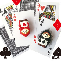 ZAKKA Creative Alice Series Accesorios de Cámara de Juguete de Moda, Miniatura de Resina Hecha a Mano y Pintada a Mano, Gato Hada Piramidal Lindo para Escritorio