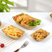 Plaques de cuisson jetables carrées en papier sulfurisé, personnalisées en usine, pour hot-dogs, gâteaux et pâtisseries