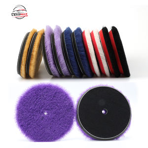 LEADMAX 5 \ "çift etkili parlatıcı uzun şekerleme ile 100% kuzu yün polisaj pedleri sıcak satış mor otomatik parlatma mumlar kablo uzunluğu - Product Image 4